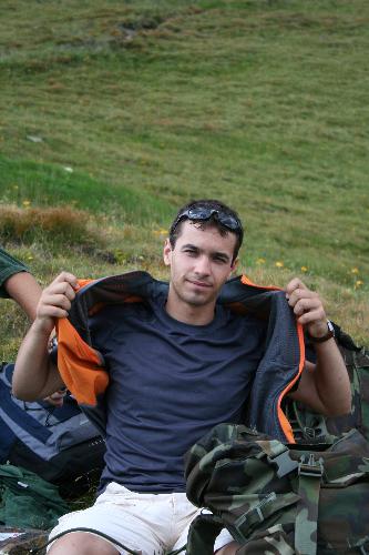 me - it's me in a mountain trip on the alps