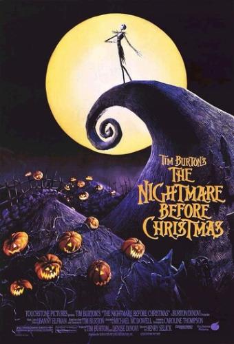 The Nightmare Before Christmas movie poster - One of the movie posters for the Tim Burton film, 'The Night Before Christmas.'