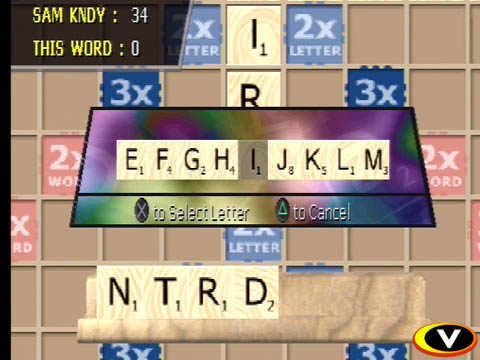 Scrabble - Scrabble http://www.gamespot.com/ps/puzzle/scrabble/index.html Hasbro Interactive has been bringing board games and Atari titles to the PlayStation for a couple of years now, and with a library in both categories that is interminably deep, it's no surprise that another one has just launched from the gate. Enter Scrabble, the game you used to play on your kitchen table; it's now on your TV screen, and that's probably telling enough.