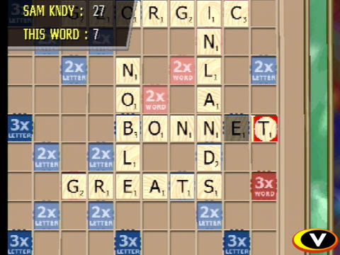 Scrabble - Scrabble http://www.gamespot.com/ps/puzzle/scrabble/index.html Hasbro Interactive has been bringing board games and Atari titles to the PlayStation for a couple of years now, and with a library in both categories that is interminably deep, it's no surprise that another one has just launched from the gate. Enter Scrabble, the game you used to play on your kitchen table; it's now on your TV screen, and that's probably telling enough.