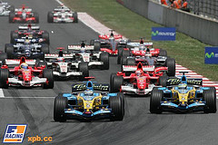 Formula 1 - a typical formula 1 race