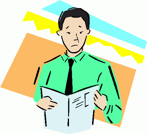 reading newspaper - newspaper