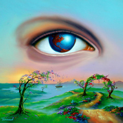Eye of Mother earth - suppose to be mother earth watching over us.