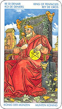 tarot card - The King of Pentacles card