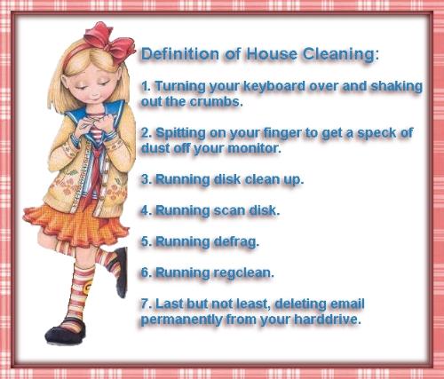 House cleaning rules - Rules for house cleaning