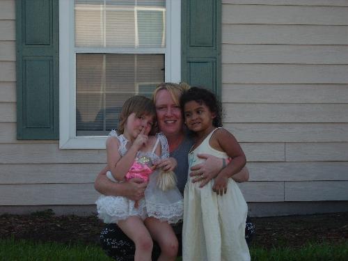 group hug - Caitlyn, me and Imarni