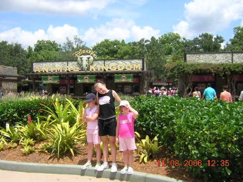 my nieces - Here are my 3 nieces outside Animal Kingdom