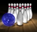 bowling - bowling ball and pins