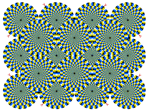 Crazy Circles - Stare at it. The circles look like they are moving!