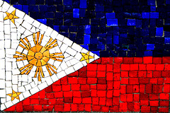Pilipinas - The flag of the Philippine island.
