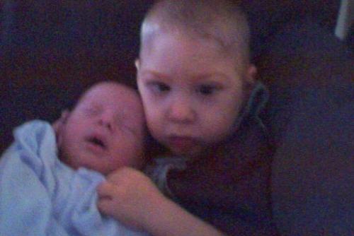 my little boo - My little georgie is with his little brother Sonny.