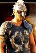 Gladiator - It shows Maximus in is mask in the colluseum.