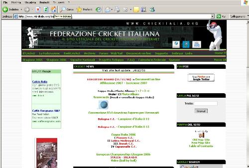 CRICKITALIA Home - CRICKITALIA Home page - www.crickitalia.org