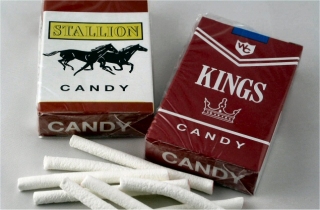 Candy cigarettes - Candy cigarettes that have been around for years.