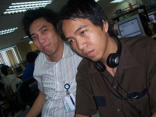 Me and Berong - This was taken inside the office with Berong on close up.:)