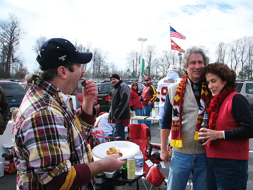 Washington Redskins vs. Atlanta Falcons pt. 2 - Picture of some of the people taligateing outside.