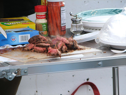 Washington Redskins vs. Atlanta Falcons pt. 3 - Another picture of some of the food from the people outside.
