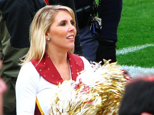 Washington Redskins vs. Atlanta Falcons pt. 6 - Picture of one of the washington redskins cheerleaders.