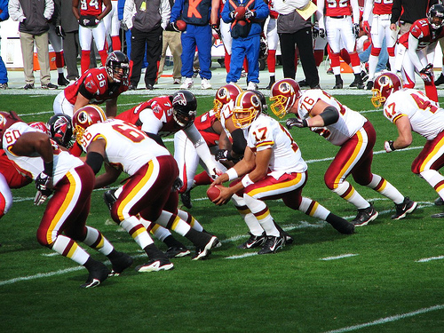 Washington Redskins vs. Atlanta Falcons pt. 7 - The ball has just been snapped so the qb has to make a play now.