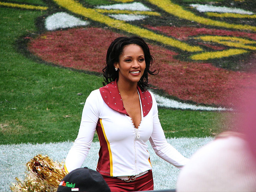 Washington Redskins vs. Atlanta Falcons pt. 11 - Picture of another cheerleader on the washington redskins.