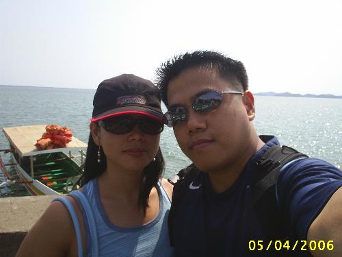 hundred island - me and my girlfriend at hundrer island