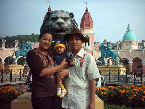 The happy family - This is my family, I, my beautiful wife, and my first kid. They are in Indonesia. While I'm in USA for company duty.