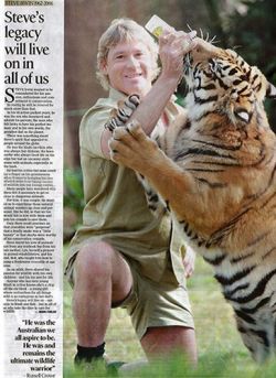 Steve Irwin - my hero for wildlife, big and small.