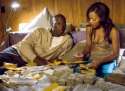 Waist Deep - Meagen Good and Tyresse Gibson on a bed full of Cash