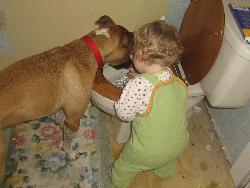 Playing with Christian in the bathroom - Bella and Christian Playing with Christian in the bathroom - Bella and Christian