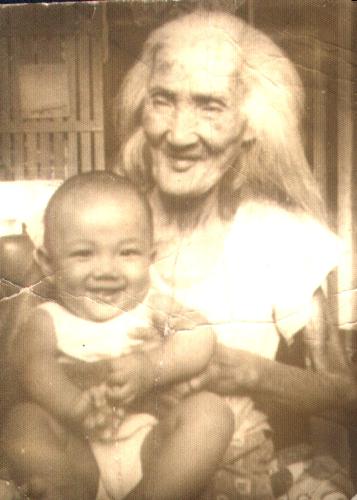 Great Grandmother - When I was a three months old carried by my great grandmother