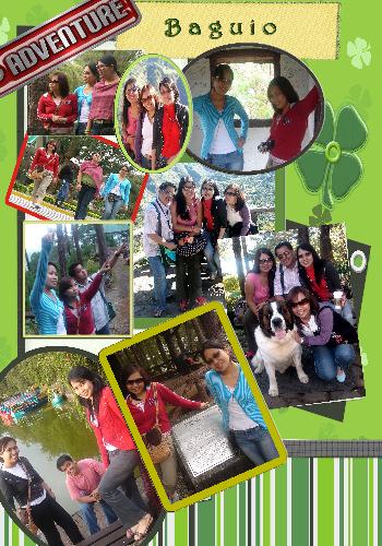 Adventure Scrap - This is my friends' trip to baguio, sadly I can't join them that time. They requested me to create a scrapbook for their trip. :)