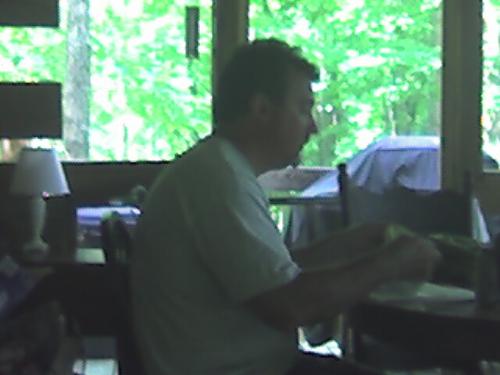 Grumpy Dad - I guess he was having a bad day.