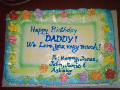 birthday cake - dad's birthday cake
