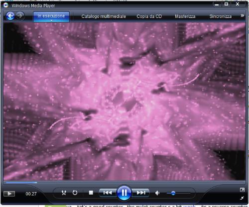 Windows Media Player 11 - a screenshot of an italian Windows Media Player 11