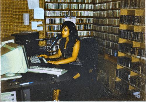 My future wife! - It's a picture of my girlfriend (future wife) when she was at a local radio station. Isn't she beautiful?