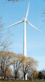 Windmill in Toronto, Canada - This windmill has been providing electrical power to the Toronto, Ontario, Canada area since January 23, 2003.