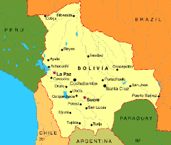 Bolivia - Boivia map
