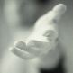 Reaching out to offer peace - a hand that reaches out to offer peace