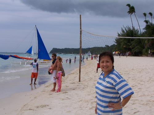 Boracay beach in Philippines - These pics were taken in Boracay in Dec.2006 The Hotels pick people up from the dock then take them to the beach front by the Hotel