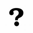 Question mark - A sign to write when you what to ask queations.  