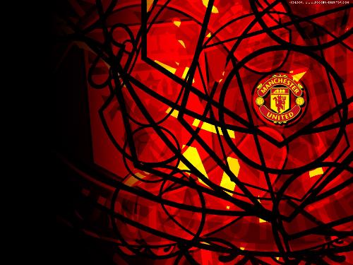 man  U - This is the man U wallpaer with its logo