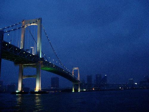 rainbow bridge - in rainbow bridge- tokyo