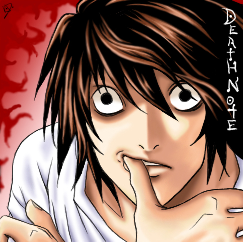 death note -L - the nerdy L, tensai ha