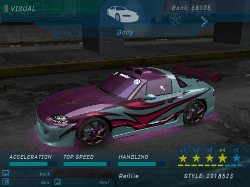 miata mx-5 - one of the cars I used in NFS underground. My favorite for drifting
