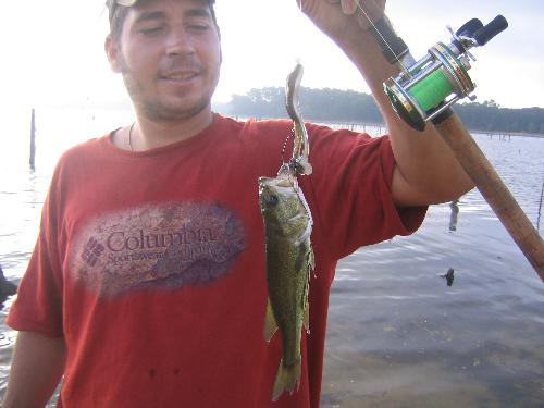 Boyfriend - The most beautiful man in the world...with the smallest fish in the world!
