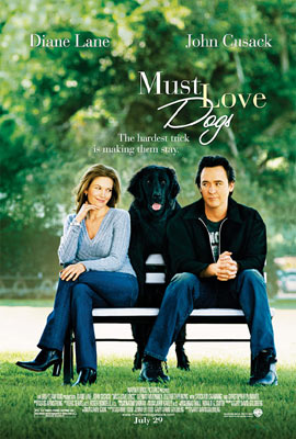 Must Love Dogs - Dating has never been easy. The time-honored search for a soul mate has always been one part humiliation, two parts aggravation, and a little blind luck thrown in for the fortunate. Today's version of the game can be a blur of websites, speed lunches and hordes of friends and relatives who know just the 'right' person for you. Thirty-something preschool teacher Sarah Nolan has been divorced for eight months, which is much too long for her family to bear. With the best intentions and only her happiness in mind, they stage an intervention in an all-out effort to get her out of pajamas and back into the dating scene, one way or another. Leading the charge are Sarah's sisters, Carol and Christine, eager to line up potential suitors, and their widowed father Bill, who sets a fine example with his own recent and very successful foray into the internet dating realm. Bill has lately been seeing the free-spirited dolly, whom he met online, along with a number of other ladies whose names his daughters can't quite keep track of. Eager to launch their sister's own cyber-dating debut, Carol and Christine pretend to be Sarah and post her profile on perfectmatch.com, with the enticing message, 'Voluptuous, sensuous, alluring and fun. DWF seeks special man to share starlit nights. Must love dogs.' And wait for the responses to pour in. Sarah soon endures a series of hilariously disastrous mismatches and first dates as the website offers up a stream of eager wannabes and one possible maybe--awkward but intriguing boat builder Jake Anderson, an idealist who measures romance by a Dr. Shivago standard. A little on the intense side, Jake might be looking for more than Sarah wants right now. Meanwhile, at work, there's a new distraction--Bob Connor, the newly separated dad of one of her young students. Charming and relaxed, Bob seems made to order, the perfect guy--but is he just too good to be true?