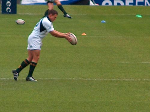Rugby - Andre Pretorius at Twickenham test against England which SA won.