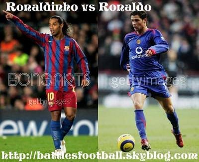 Ronaldo vs Ronaldinho! - Here is a pic of ronaldo& Ronaldinho.Of course U know who is better!
But I even like Ronaldinho For his soccer skills.  