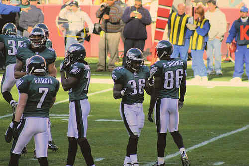 Washington Redskins vs. Phlidephia Eagles pt. 15 - Philly's offense out on the field.