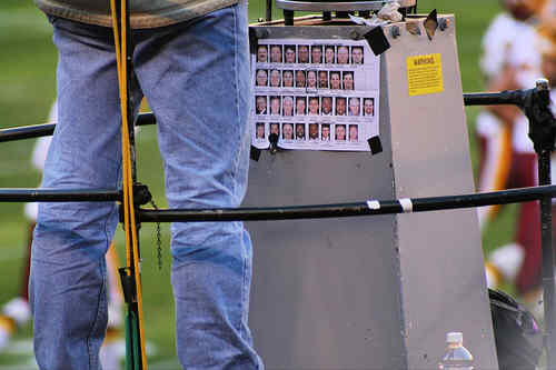 Washington Redskins vs. Phlidephia Eagles pt. 16 - Picture of where one of the camera men were at.